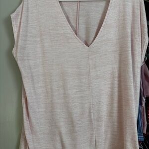 Market & Spruce Pink Sleeveless Relaxed Tank Top